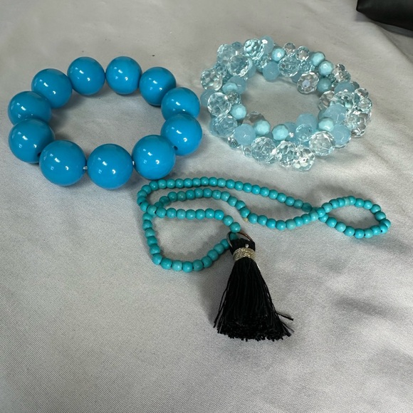 Gumball and bubble bead bracelets and choker necklace - Picture 6 of 7